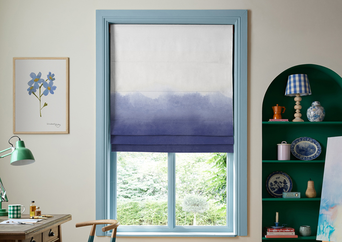Bluebellgray Ombre, Cornflower - Twist&Fit Roman Blind - Image 3